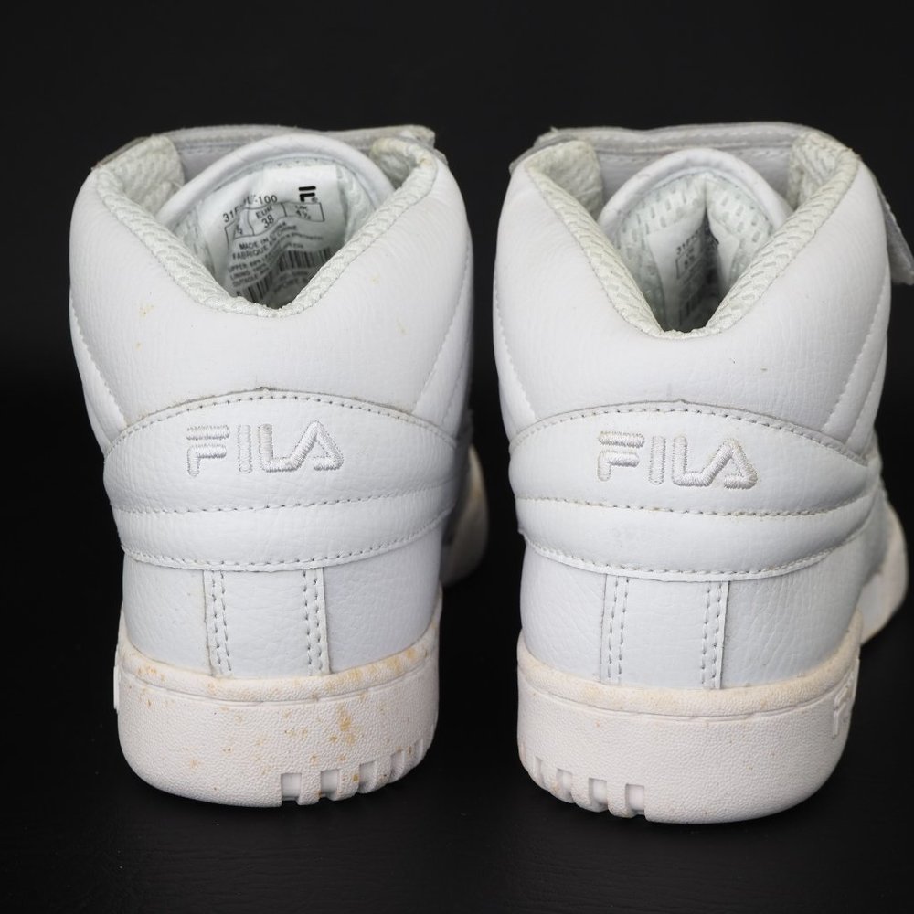 Fila F-13V Boys Shoes Triple White 31F131LT - Picture 6 of 12